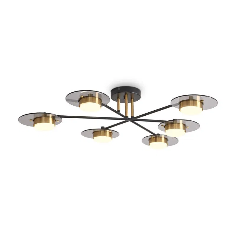 Moon 6x7W GX53 IP20 pendant lamp Freya FR5513PL-06BBZ
