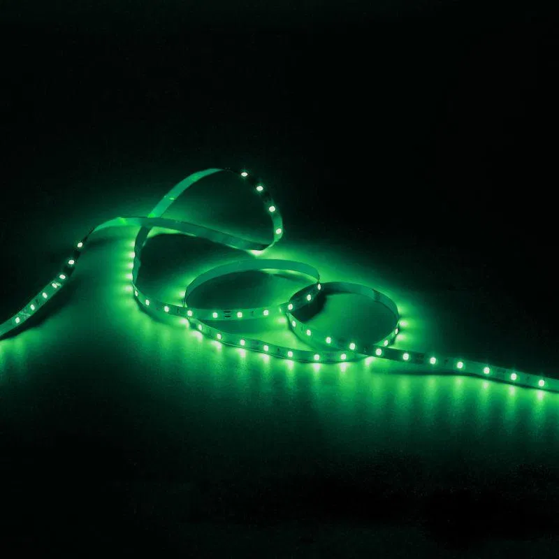 LED strip Elementary 2835/60-SMD 4.8W/m green IP20 210lm/m 12V 8mm (pkg.5m) GAUSS 355000605