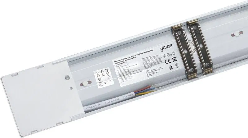 LED luminaire WLF-2 18W 4000K IP40 1520lm 600x75x25mm direct linear matte diffuser steel GAUSS 844424218