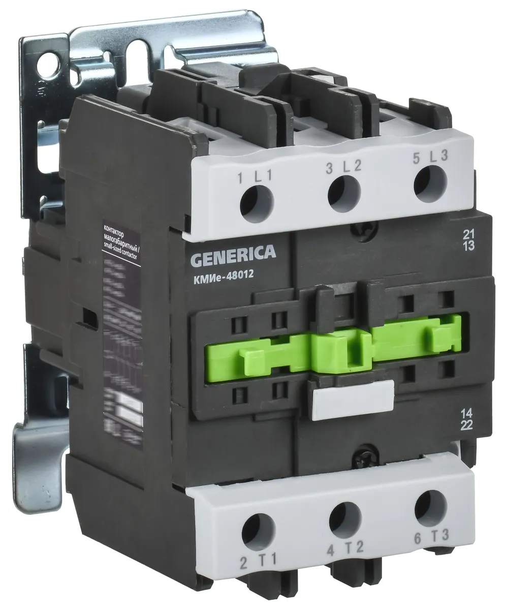Контактор КМИе-48012 80А 400В/АС3 1NO;1NC GENERICA KKME41-080-400-11