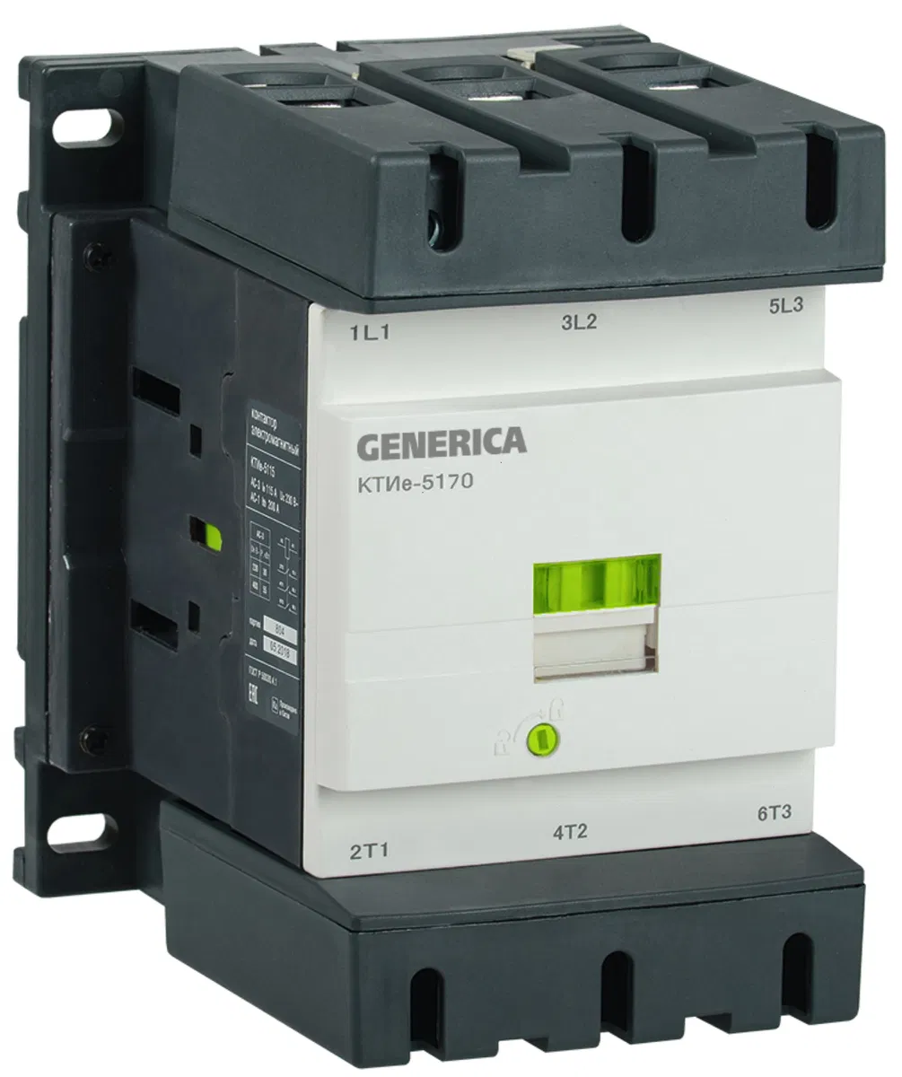 Контактор КТИе-5170 170А 400В/АС3 GENERICA KKTE50-170-400-10