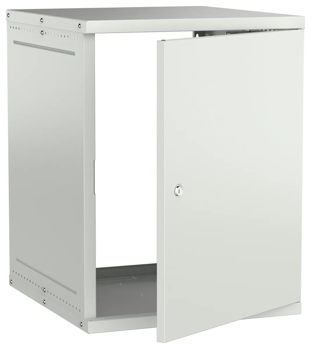 Шкаф настенный 15U 600х650мм дверь метал. сер. GENERICA LWE3-15U67-MF-G