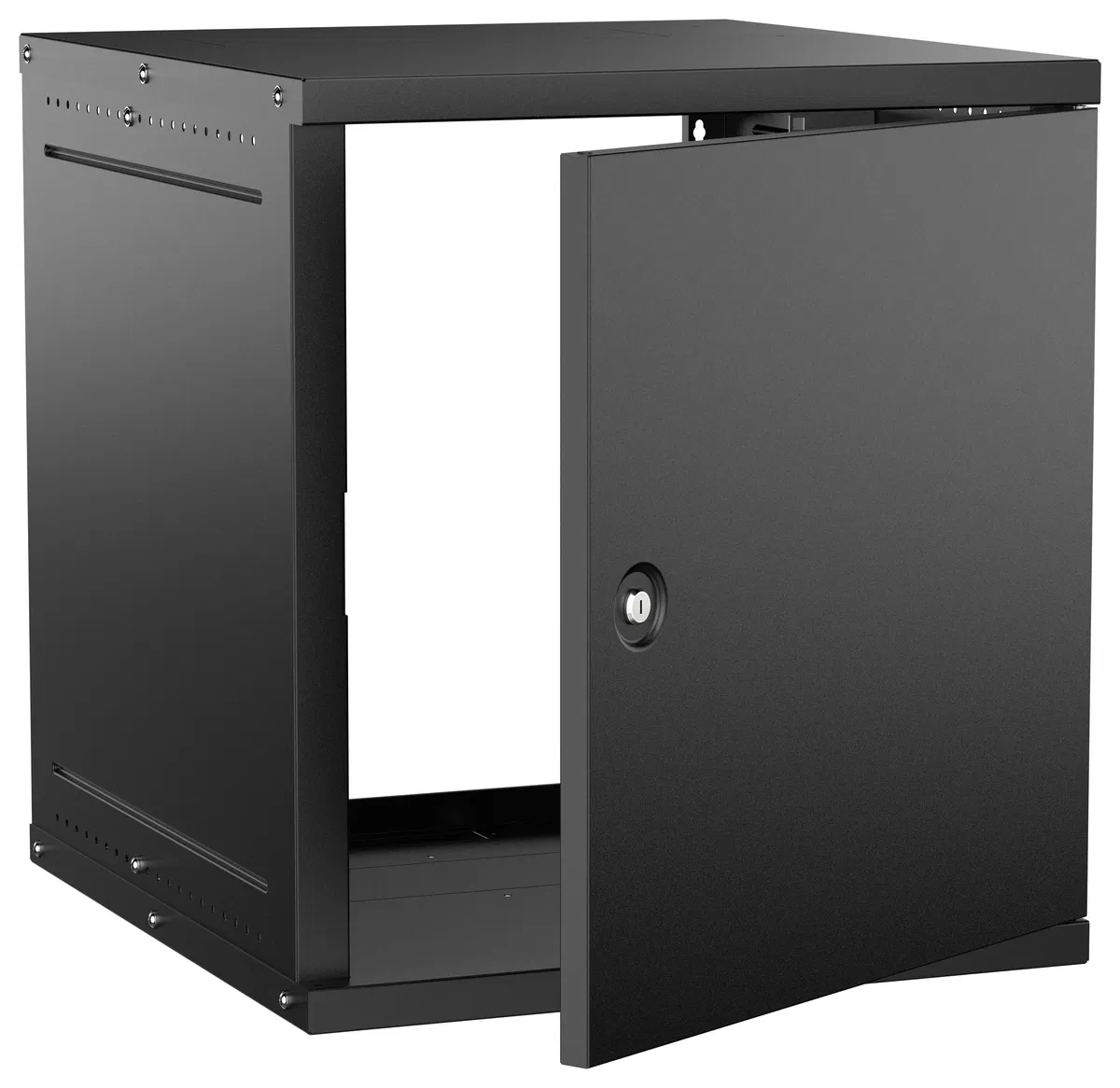 Шкаф настенный 12U 600х650мм дверь метал. черн. GENERICA LWE5-12U67-MF-G