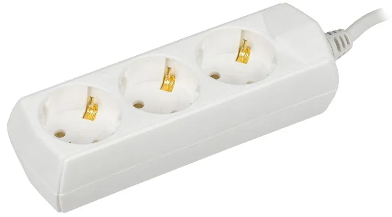 Удлинитель 3х5м с заземл. 10А IP20 У03 2P+PE 250В 3х1 GENERICA WYP10-10-03-05-Z-G
