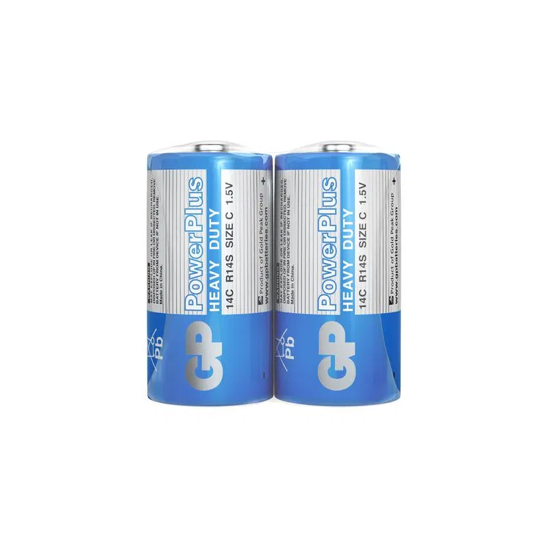 Элемент питания солевой C/R14 1.5В PowerPlus 14CEBRA-2S2 24/480 (уп.2шт) GP 11087