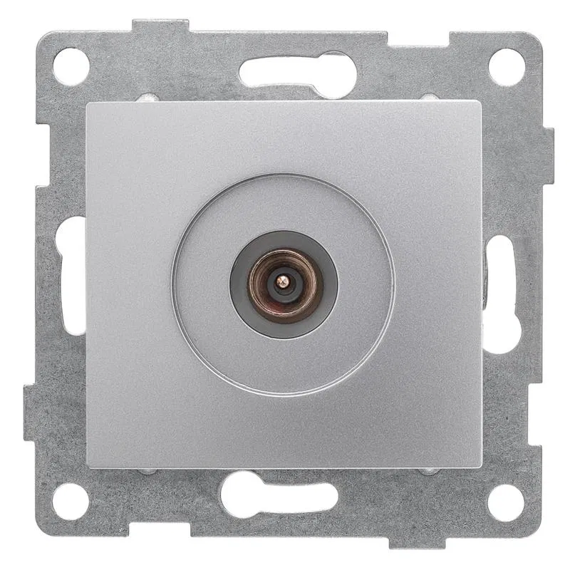 TV socket 1-way Bravo mechanism silver GUSI C10A1-004