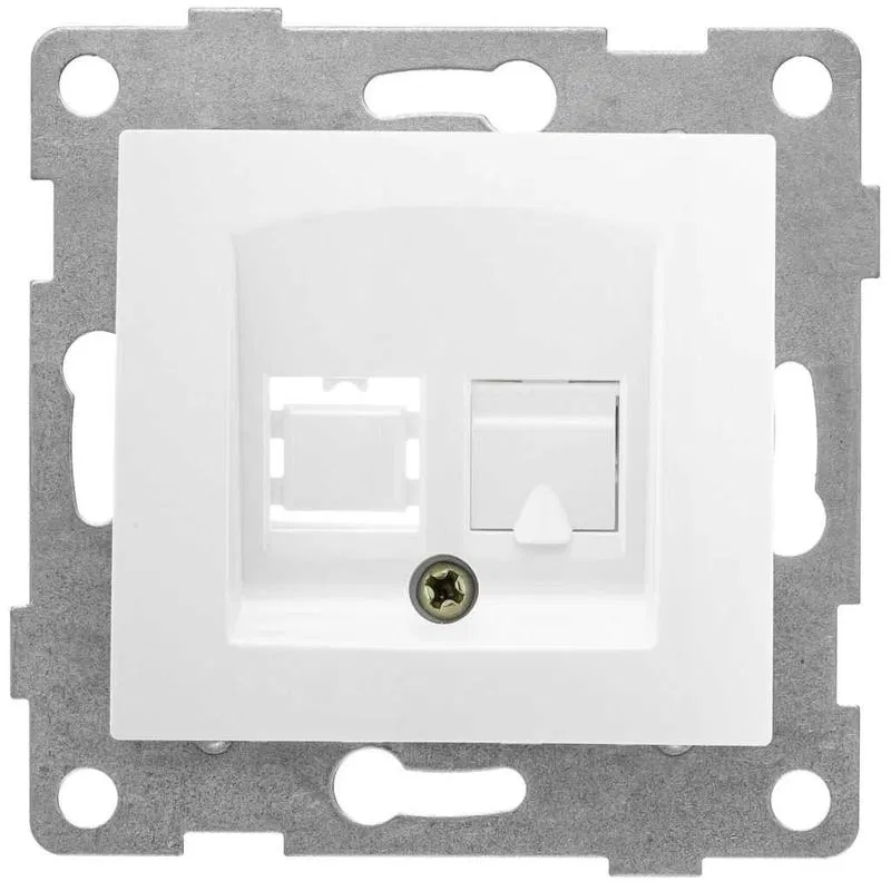 Bravo RJ45 1孔网络插座 模块 白色 GUSI С10К1-001
