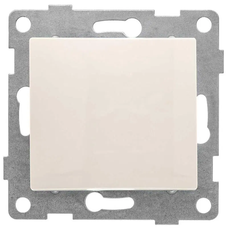 1-way Switch Bravo 10A 250V self-returning mechanism beige GUSI C10B6-003