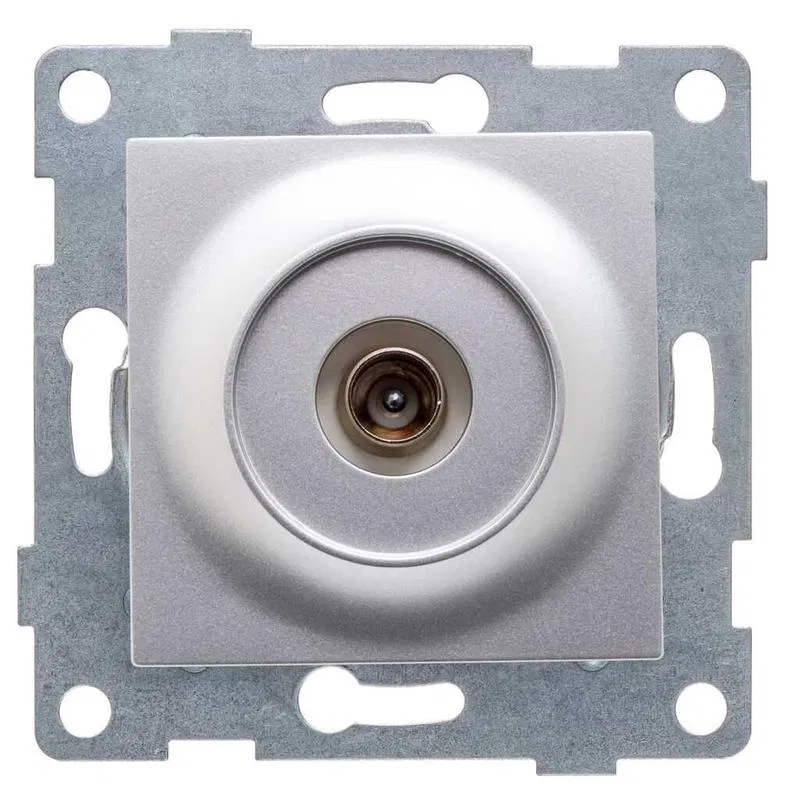 TV socket 1-gang SP Ugra mechanism silver GUSI C11A1-004