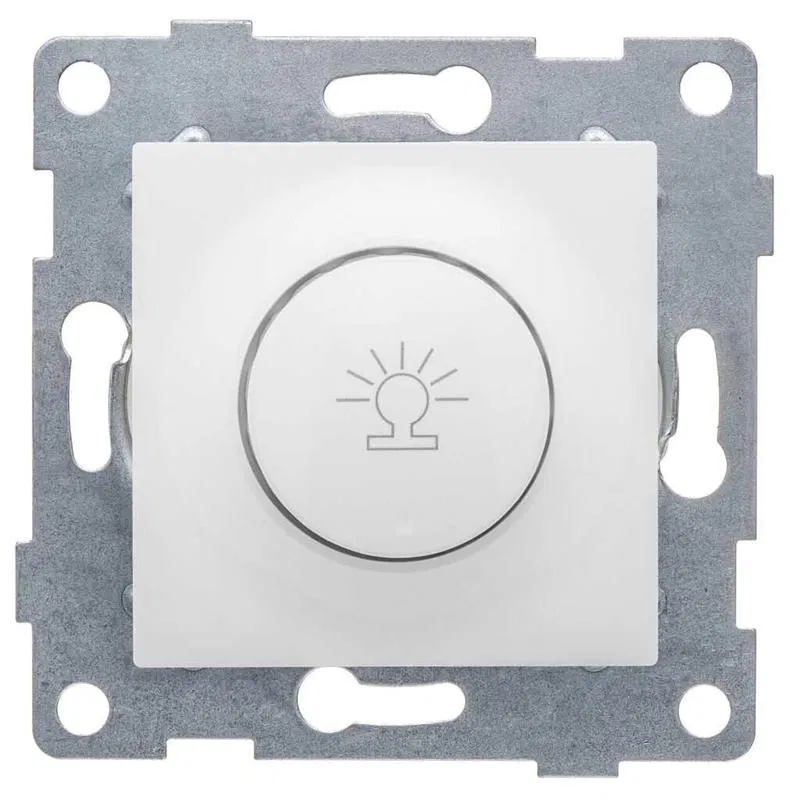 Dimmer mechanism SP Ugra 500W with cover and knob white GUSI C11D6-001