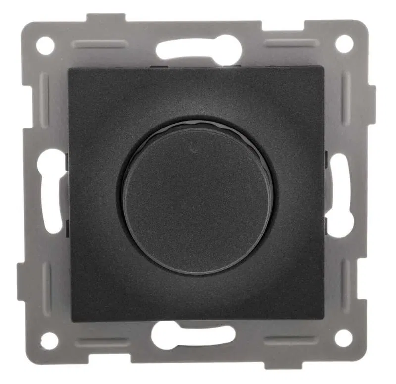SP Ugra 500W dimmer mechanism with cover and collar graphite GUSI С11Д6-010