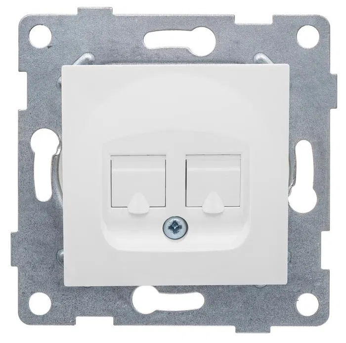 电脑插座 2-口 SP Ugra RJ45 模块 白色 GUSI С11К2-001