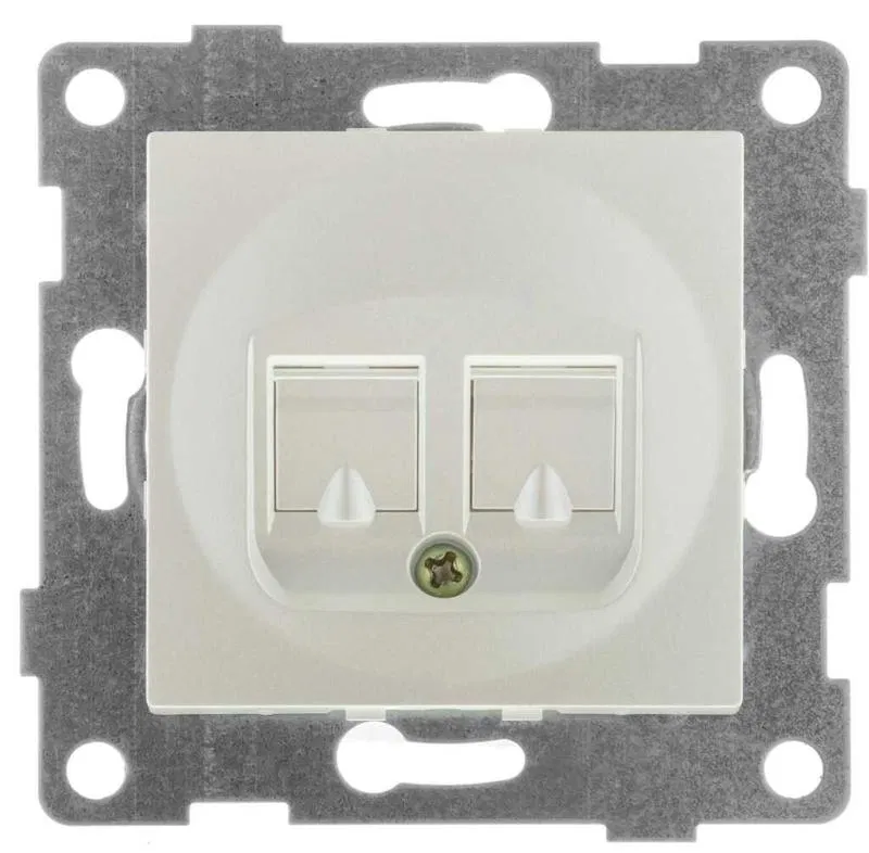 Механизм розетки телефонной RJ12 1-местн. СП Ugra жемчуж. GUSI С11Т1-028
