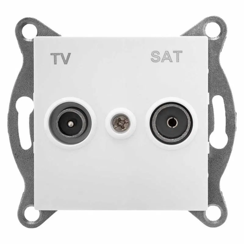 TV/SAT terminal socket SP Ugra mechanism white GUSI C11TS1-001