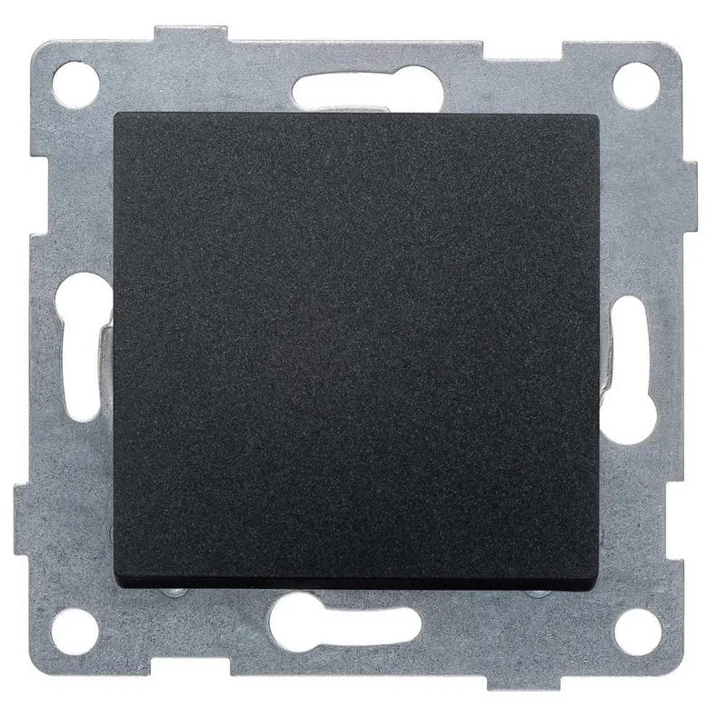 1-gang switch SP Ugra 10A 250V mechanism graphite GUSI C11V1-010
