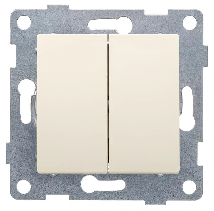 2-way switch SP Ugra 10A 250V mechanism beige GUSI C11B2-003
