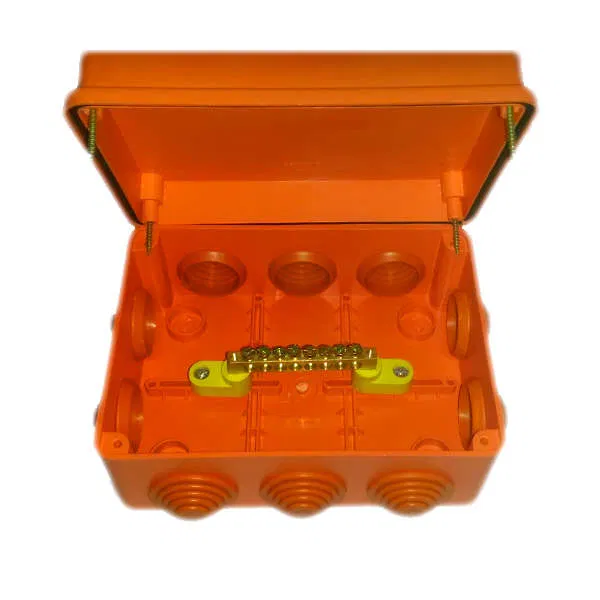 OP 分配箱 150x110x70mm IP55 用于等电位保护, 带螺钉盖, 不燃橙色 GUSI C3B1510 KUP Ng Euro GUSI