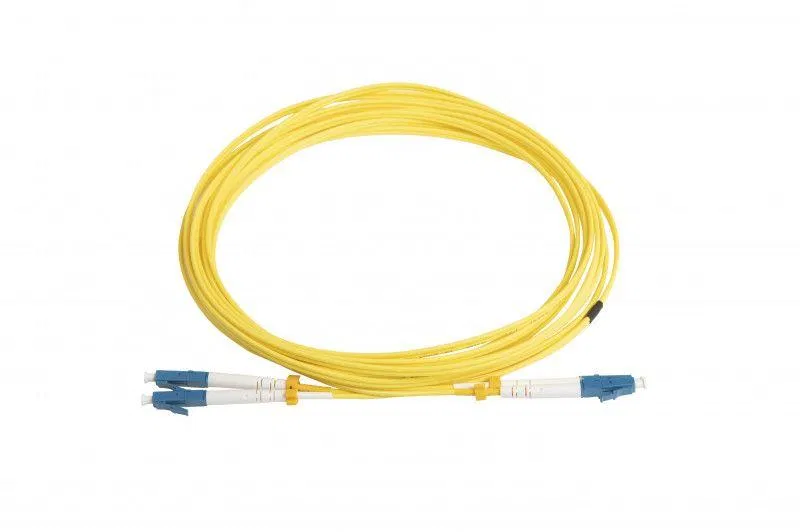 光纤跳线 FC-D2-9-LC/UR-LC/UR-H-5M-LSZH-YL (FC-9-LC-LC-UPC-5M) 单模 9/125 (OS2) LC/UPC-LC/UPC duplex LSZH 5m Hyperline 28077