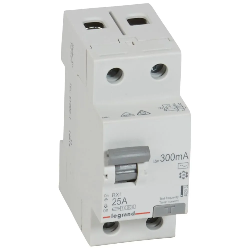 УЗО Legrand RХ3 2P 25A 300mA 10kA 2M тип АС 402032 IEK