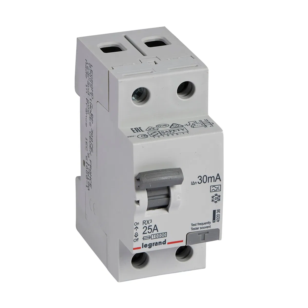 RX3 ВДТ 30мА 25А 2П A LEGRAND 402036 IEK