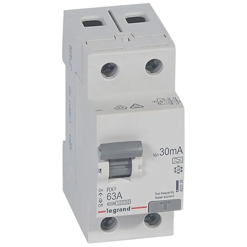 RX3 ВДТ 30мА 63А 2П A LEGRAND 402038 IEK