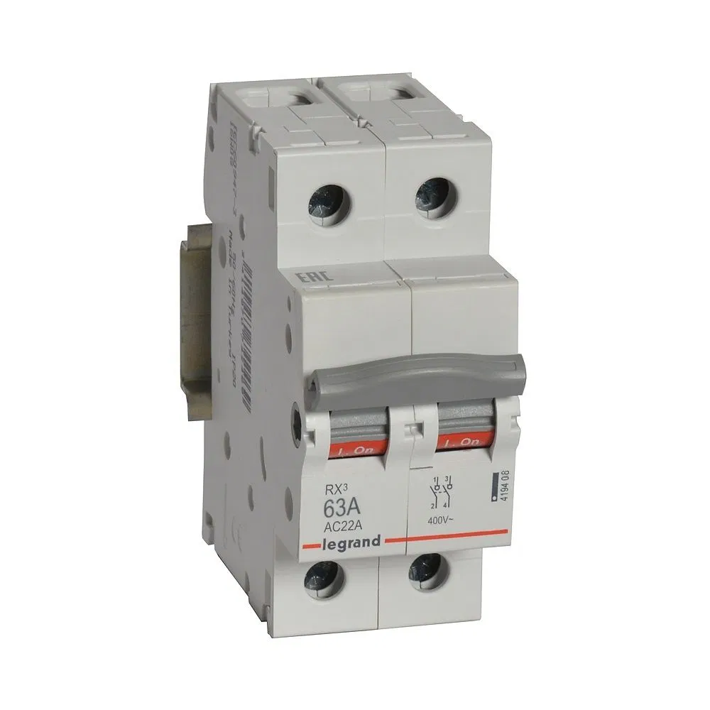 RX3 Выключатель-разъединитель 63А 2П LEGRAND 419408 IEK