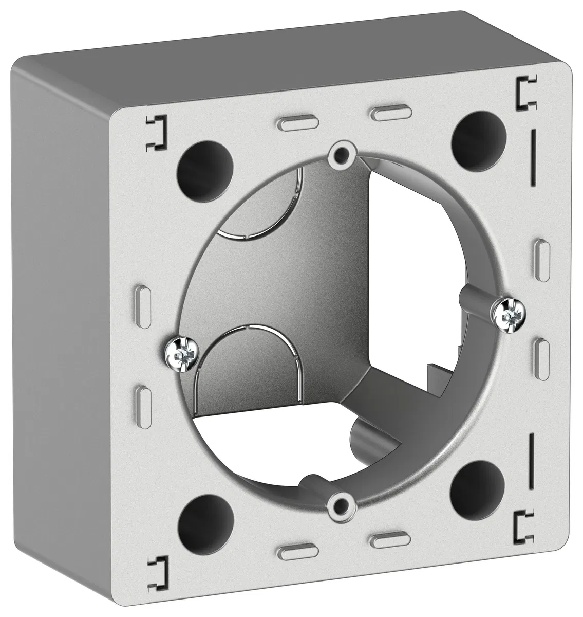 IEKETIKA 1-gang universal surface mount box 6725571 aluminum IEK