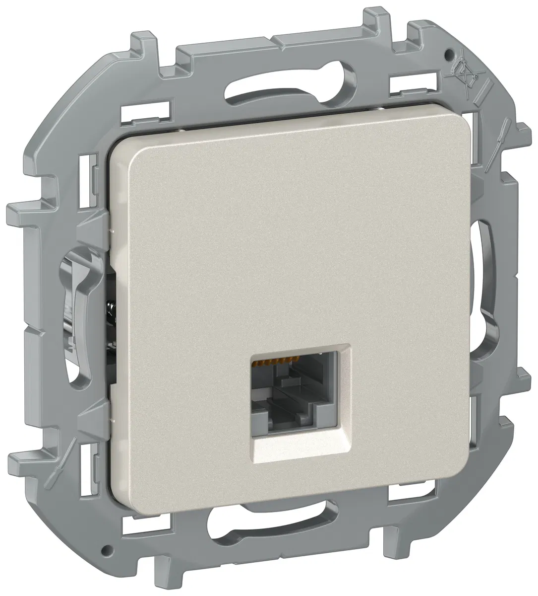 IEKINSPIRIA Розетка компьютерная RJ45 категория 6 UTP 6732181 шампань IEK