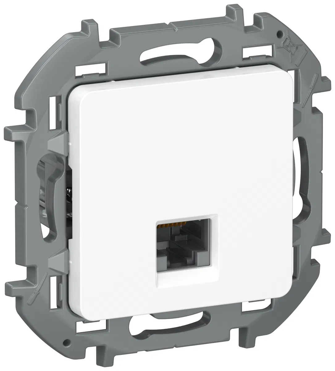 IEKINSPIRIA Розетка компьютерная RJ45 категория 5Е UTP 6738251 белый IEK
