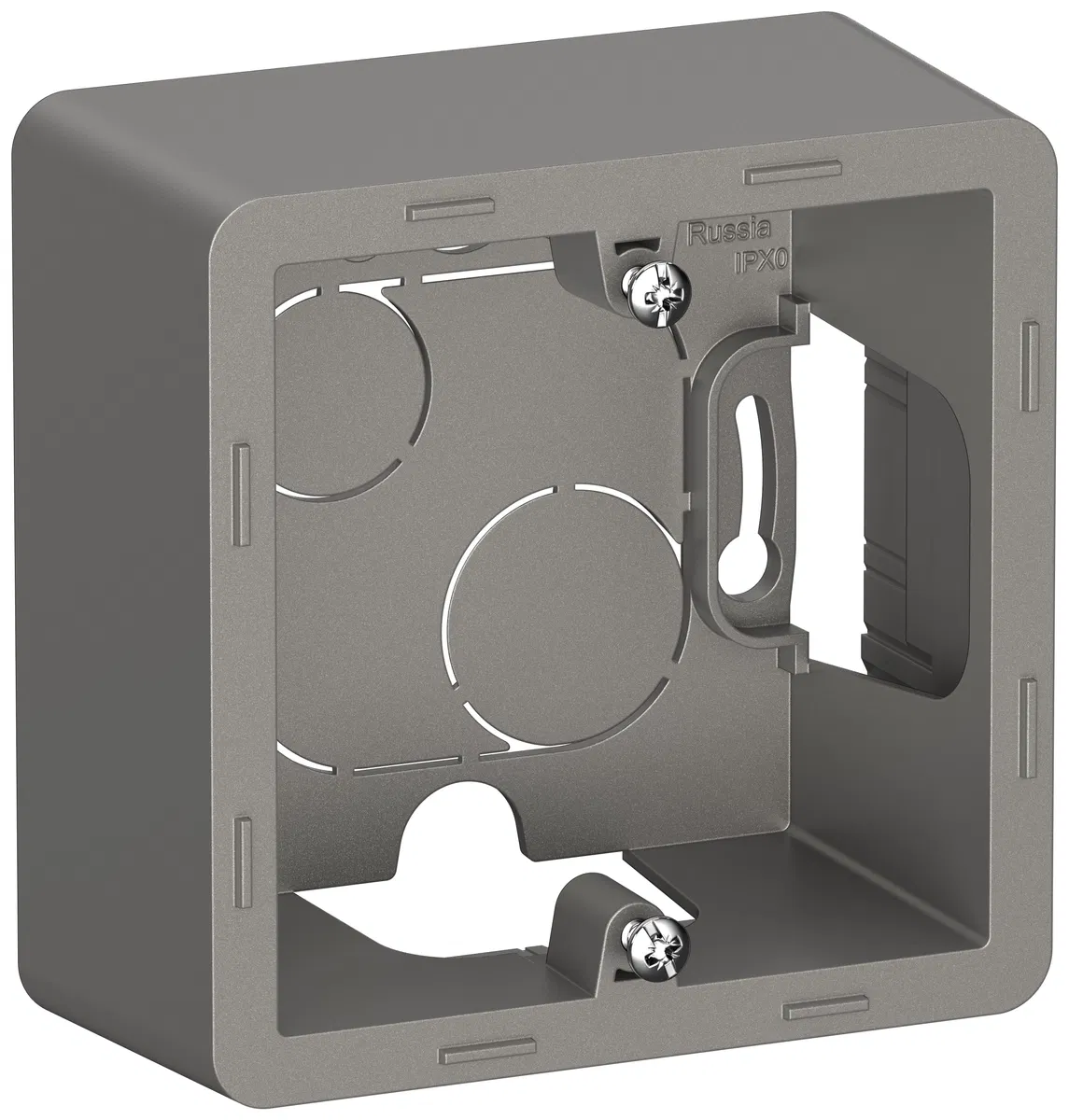 IEKINSPIRIA Surface mount box 1-gang 6739871 smoky IEK