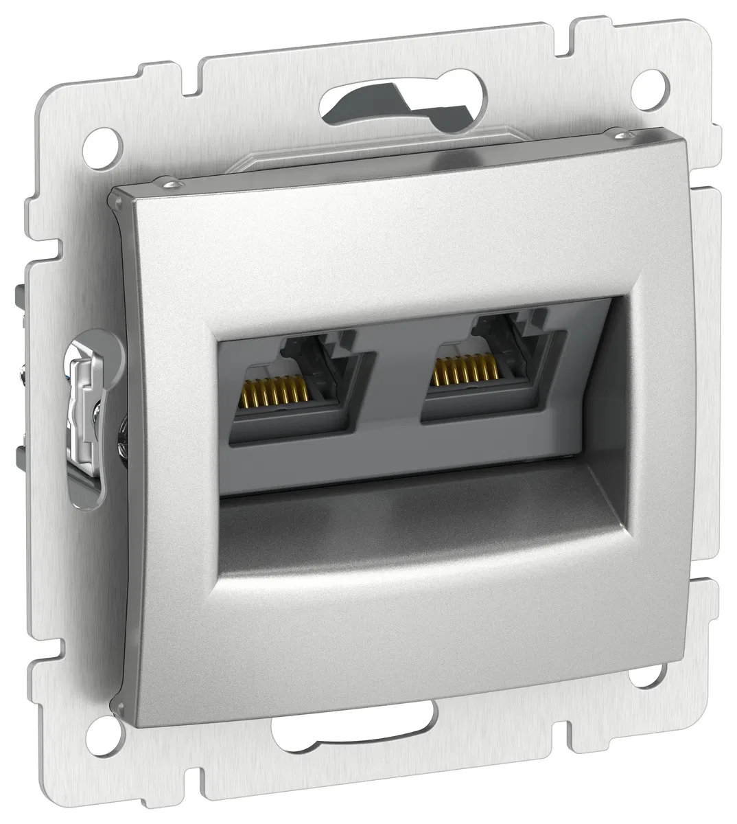 IEKVALENA RJ45 双口网络插座 Cat 5E UTP 6902311 铝制 IEK