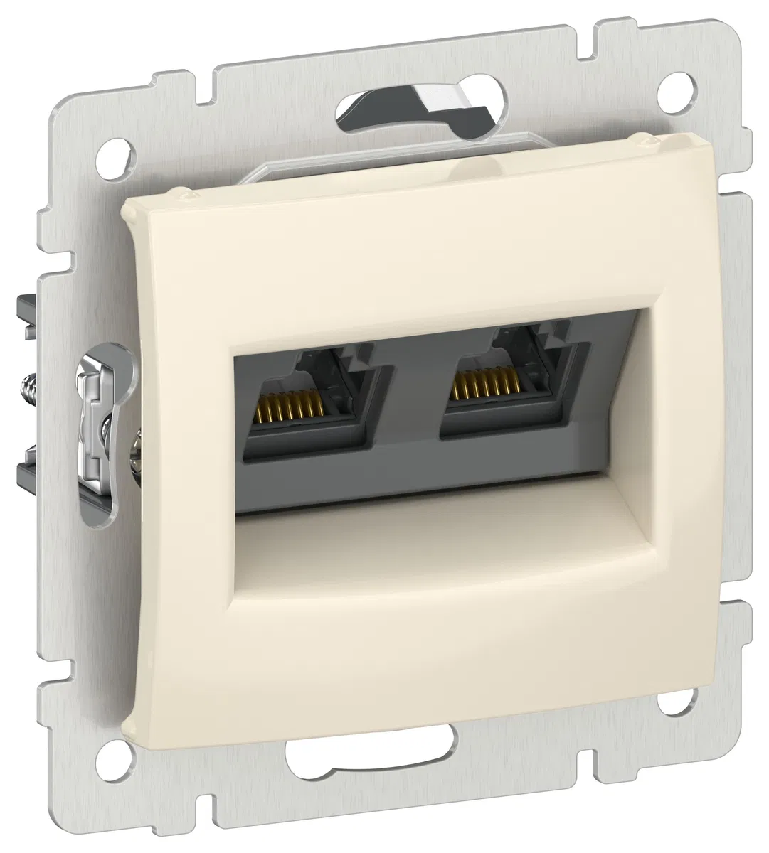 IEKVALENA RJ45 双口网络插座 Category 6 UTP 6941471 象牙白 IEK