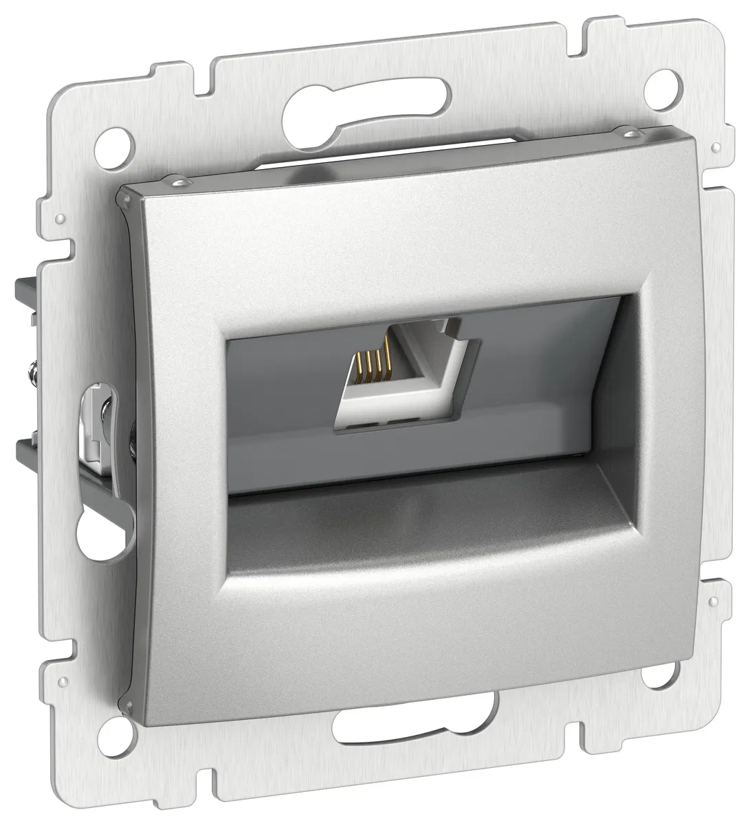 IEKVALENA Telephone socket RJ11 6943471 aluminum IEK