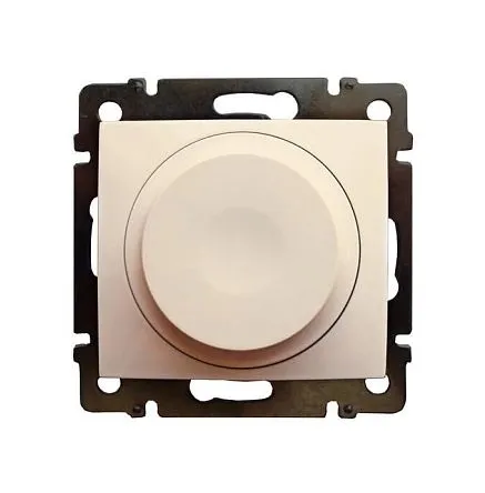 VALENA DIY Светорегулятор поворотно-нажимной универсальный LED 300Вт слоновая кость 695154 IEK