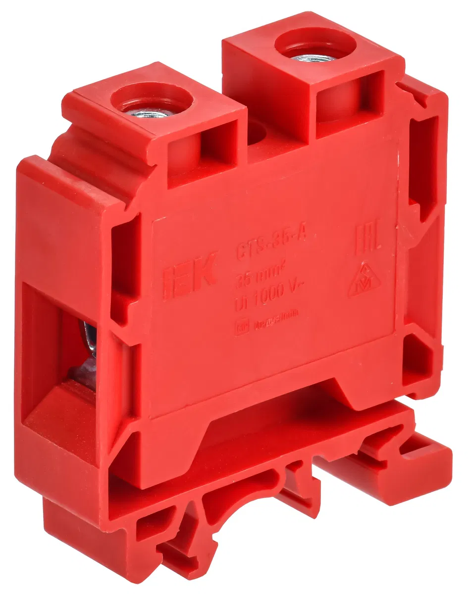 ARMAFIX Клемма винтовая CTS с шестигран. 35мм2 красная IEK AF-CT10-01-K04-035