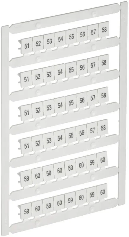Маркер для CTS 6кв.мм/CP 10кв.мм "51-60" ARMAFIX IEK AF-CT10D-M-006-06