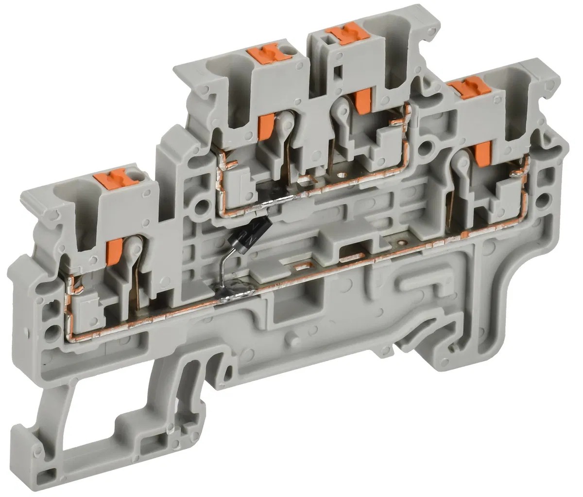ARMAFIX Колодка клеммная CPDL2.5(E)D1 2х-уровневая с встроенным диодом IEK AF-CT23-07-22-K03-002