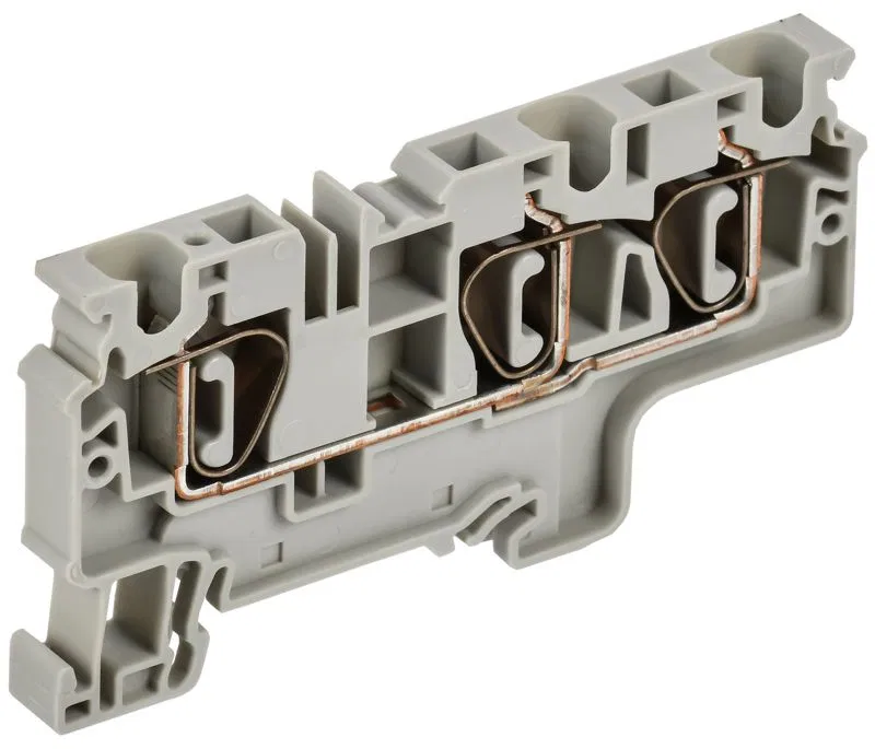 Клемма пружинная CX6-3 6кв.мм трехконтактная сер. ARMAFIX IEK AF-CT40-00-3-K03-006
