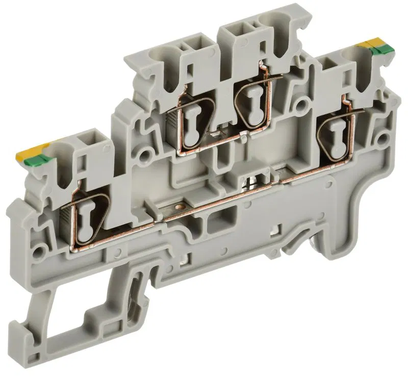 Клемма пружинная заземляющая 2 уровня CXDL2.5 PE ARMAFIX IEK AF-CT41-00-2-K52-002
