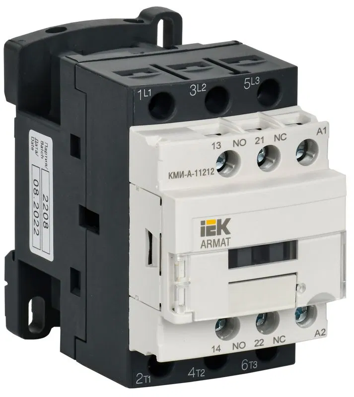Контактор КМИ-А-11212 LC1D 12А кат. 48В AC 1НО+1НЗ AC-3 IEK AR-ACC-11-012-048-11