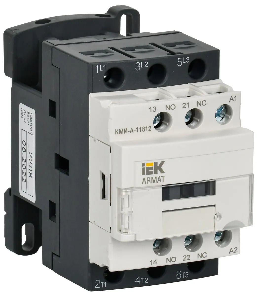 ARMAT Контактор КМИ-А-11812 LC1D 18А 24В/АС3 1NO/1NC AR-ACC-11-018-024-11 IEK