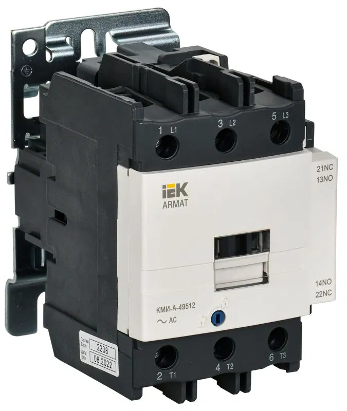 Контактор КМИ-А-49512 LC1D 95А кат. 400В AC 1НО+1НЗ AC-3 IEK AR-ACC-41-095-400-11