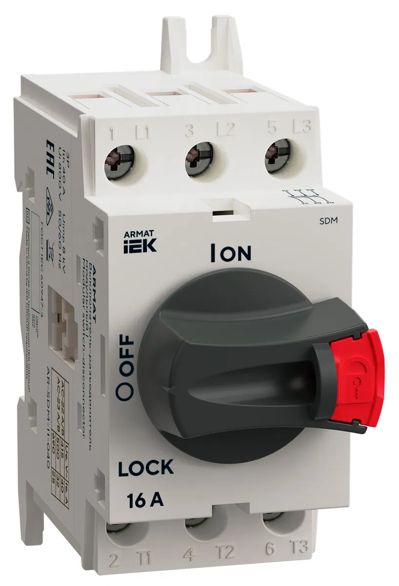ARMAT 断路器 SDM 3P 16A IEK AR-SDM-11-016
