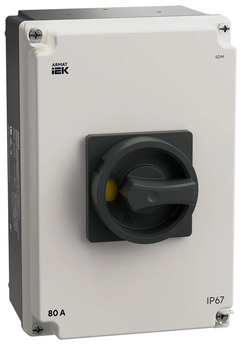 ARMAT SDM 3P 80A 铝制外壳隔离开关 IP67 IEK AR-SDM-31-080