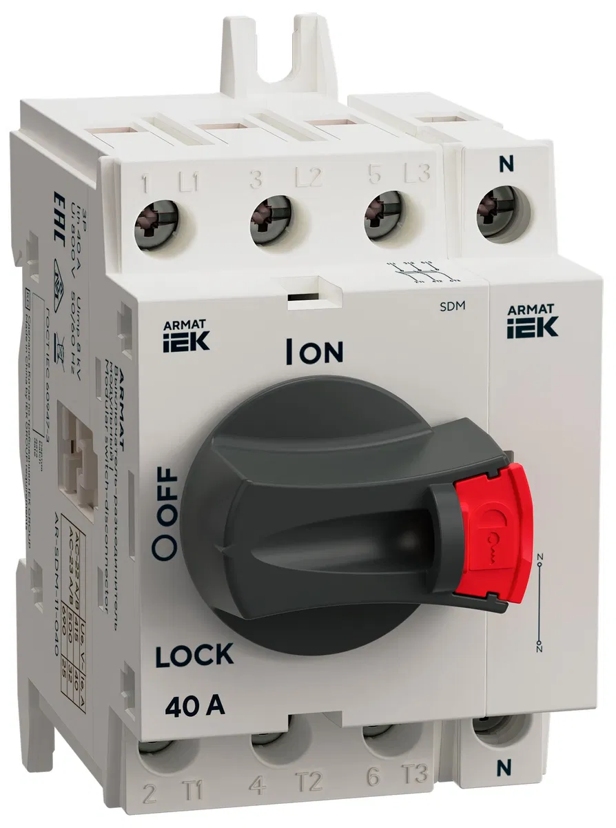 ARMAT SDM 40A IEK AR-SDM-AUX-ANP-040 中性极