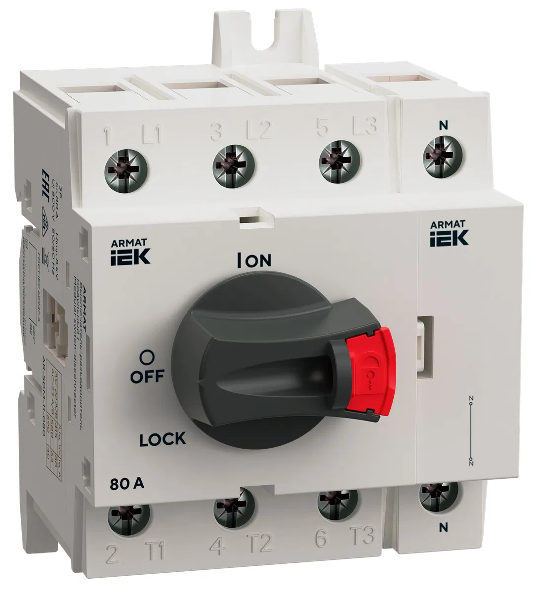 ARMAT Neutral pole for SDM 80A IEK AR-SDM-AUX-ANP-080