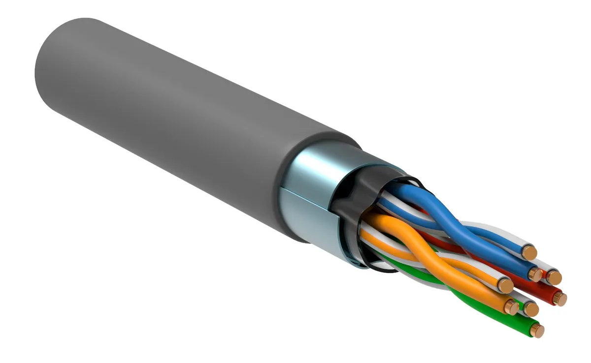 Каб. в. п. F/UTP кат. 5E 4 пары PVC 1м сер. GENERICA BC1-C5E04-311-305-G GENERICA