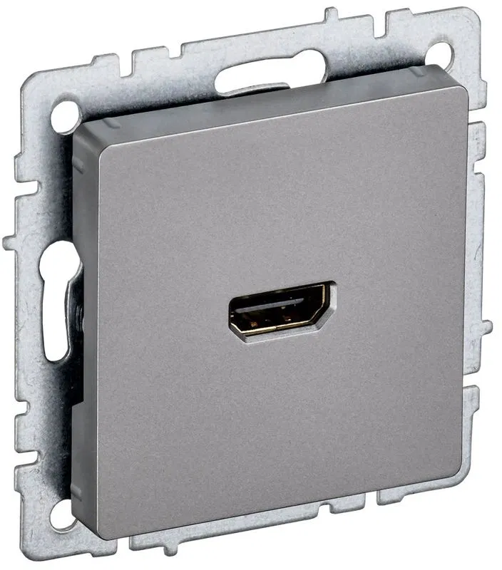 Розетка СП BRITE HDMI РHDMI-0-БрС механизм сталь IEK BR-H10-K46