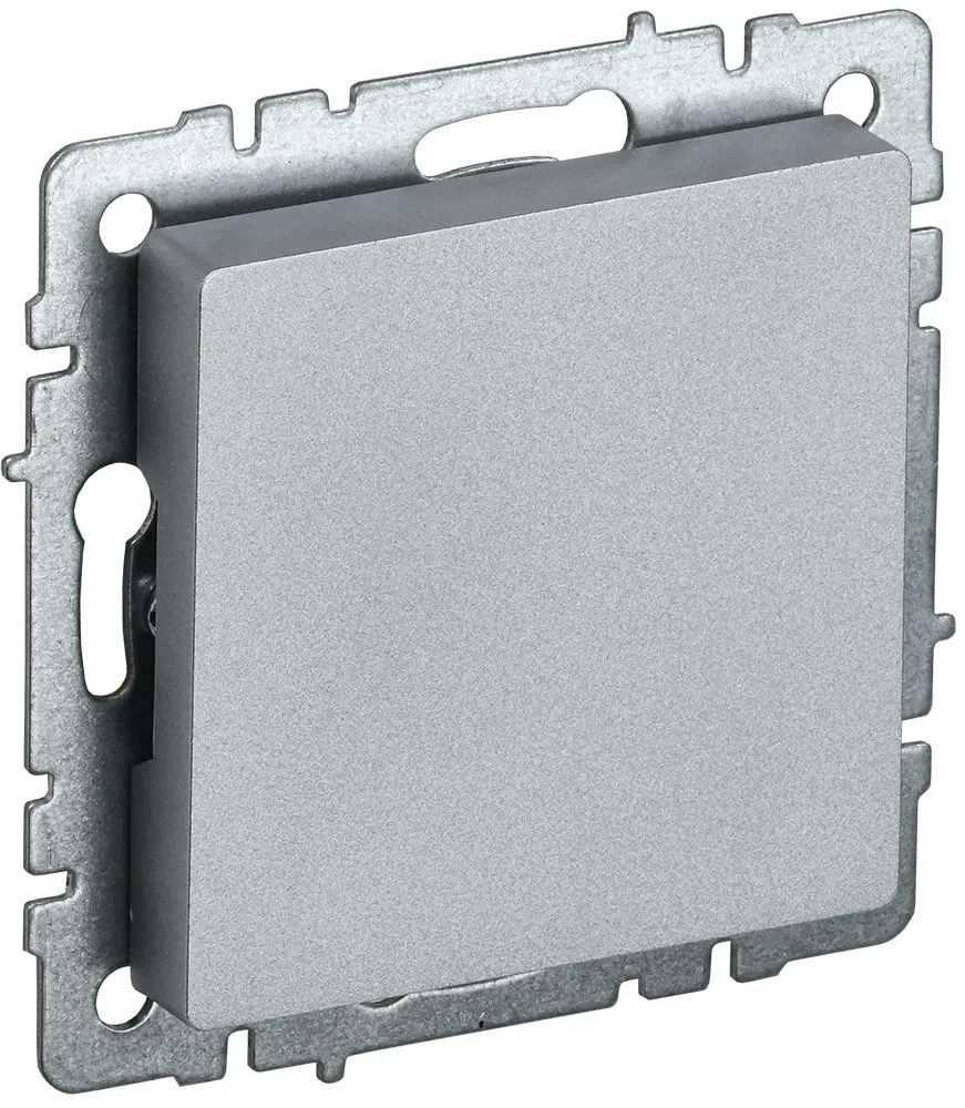 BRITE blank cover with support MZ10-BrA aluminum IEK BR-PL10-K47