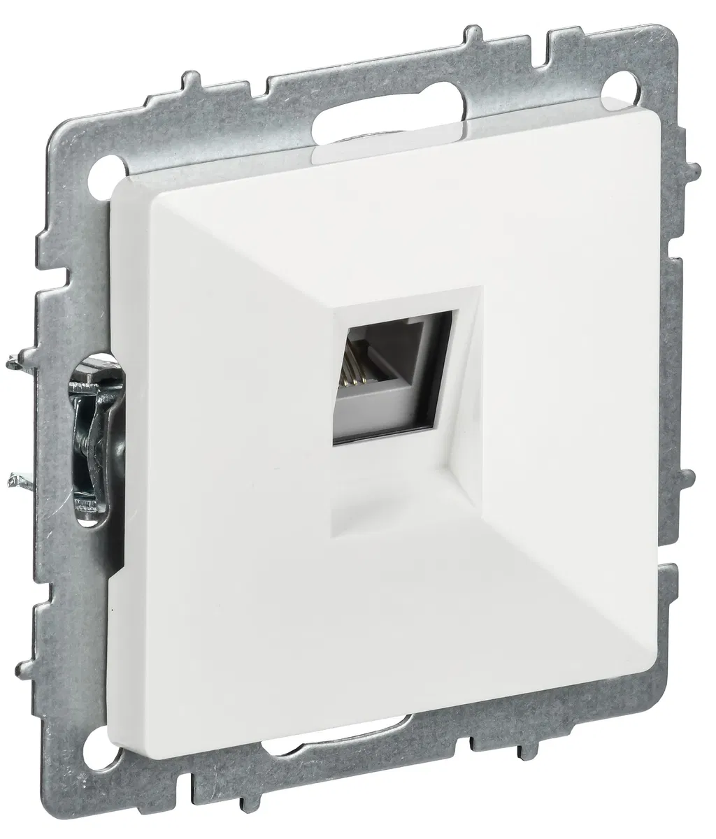 BRITE RJ11 电话插座 РТ10-БрБ 白色 IEK BR-T10-K01
